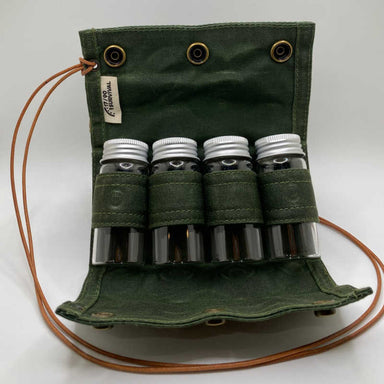 17/90 Survival Seasoning bottles 4 pack glass vials spice holder