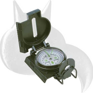 Black Fox TS819 Military Compass Plastic 2' with stainless steel bail
