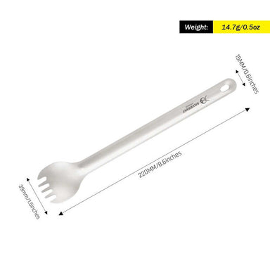 SilverAnt Titanium Long Handled Spork