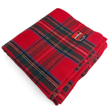 Swiss Link | Classic Wool Blanket royal stewart folded