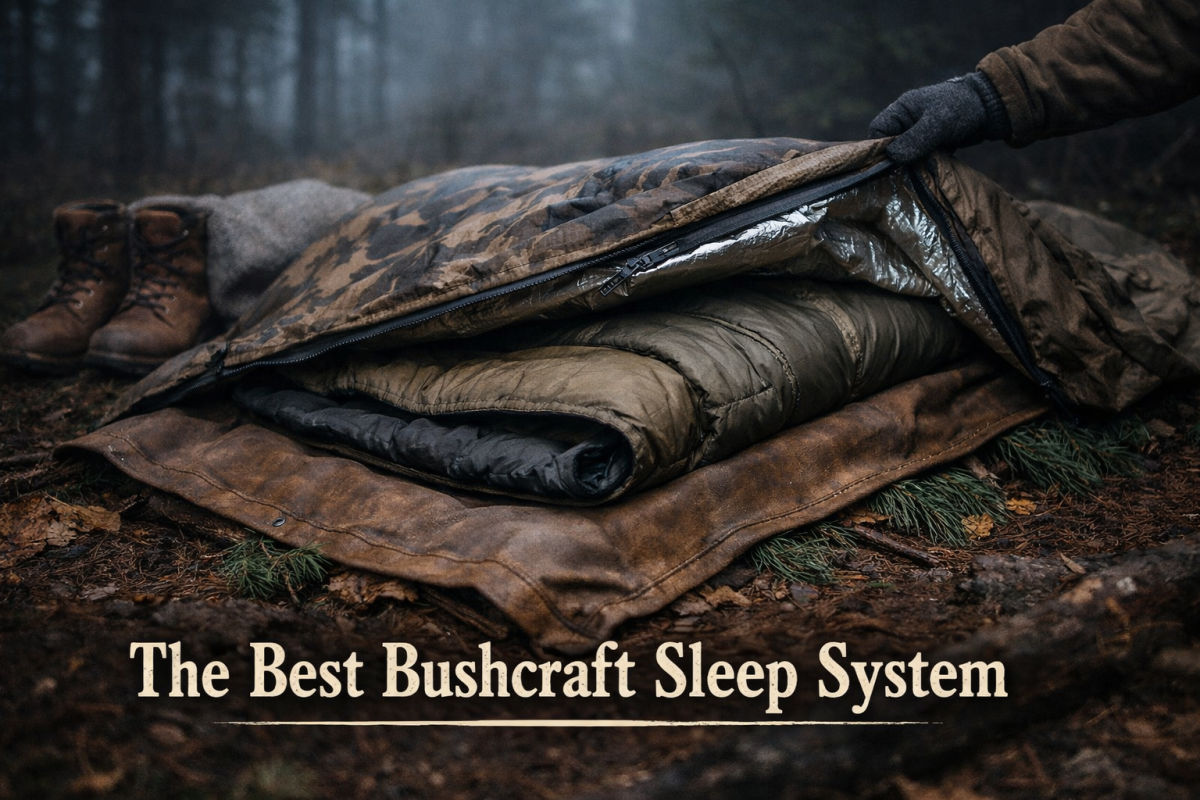 Best bushcraft sleep system using Jerven Fjellduken and waxed canvas bedroll