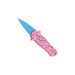 California Legal Automatic EDC Knife Pink with blue blade