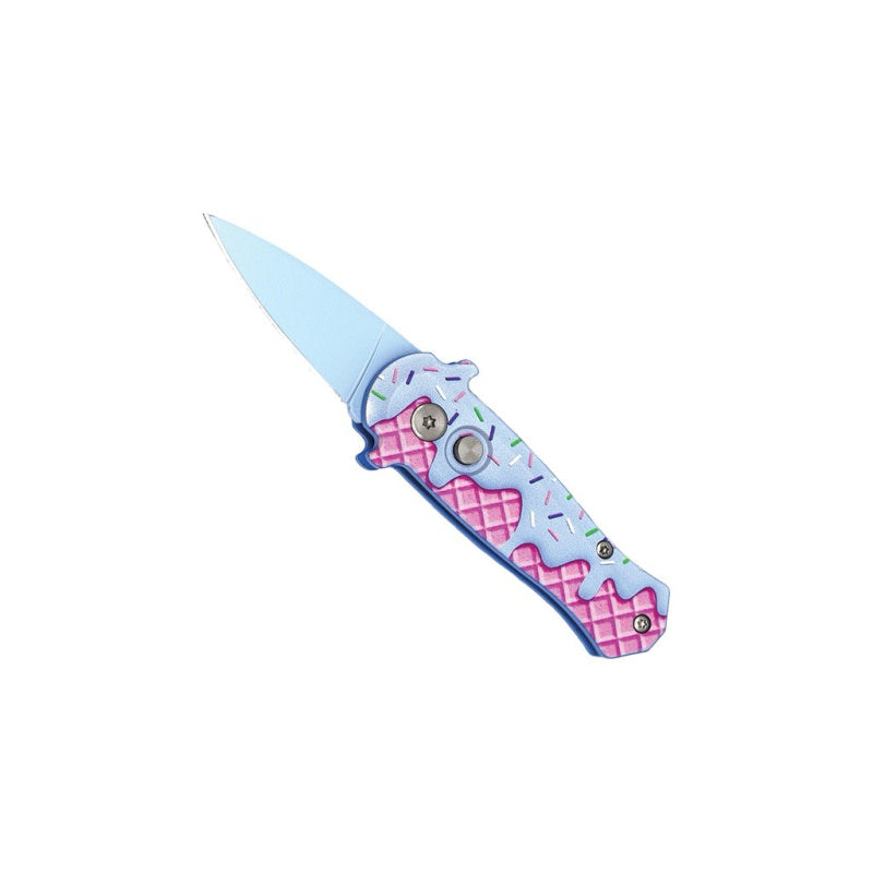  California Legal Automatic EDC Knife Waffle
