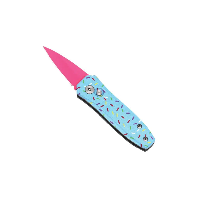 SprinklePop Automatic California Legal EDC Knife in Blue