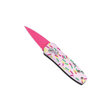 SprinklePop Automatic California Legal EDC Knife in pink