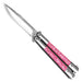 Camera Ready Pink Marble Balisong Butterfly Knife