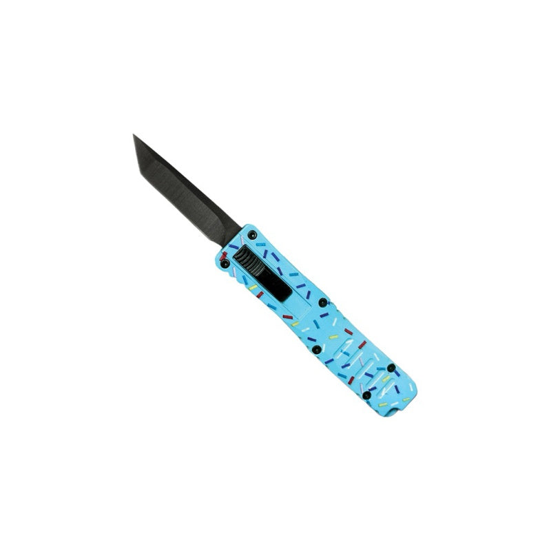 Cupcake Tactical Tanto EDC OTF Knife in  Blue