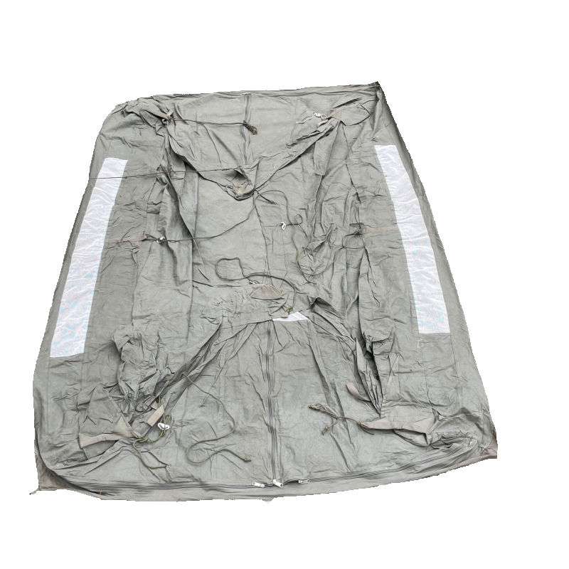 French F1 Commando Canvas Military Surplus Tent layed flat