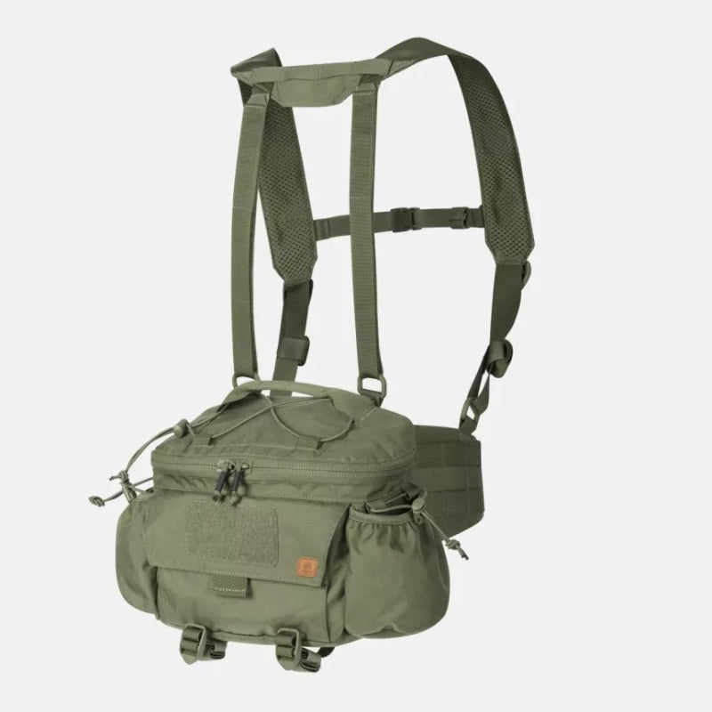 Foxtrot Mk2 Rig tactical bushcraft waist pack with MOLLE and canteen pouches in OD Green 