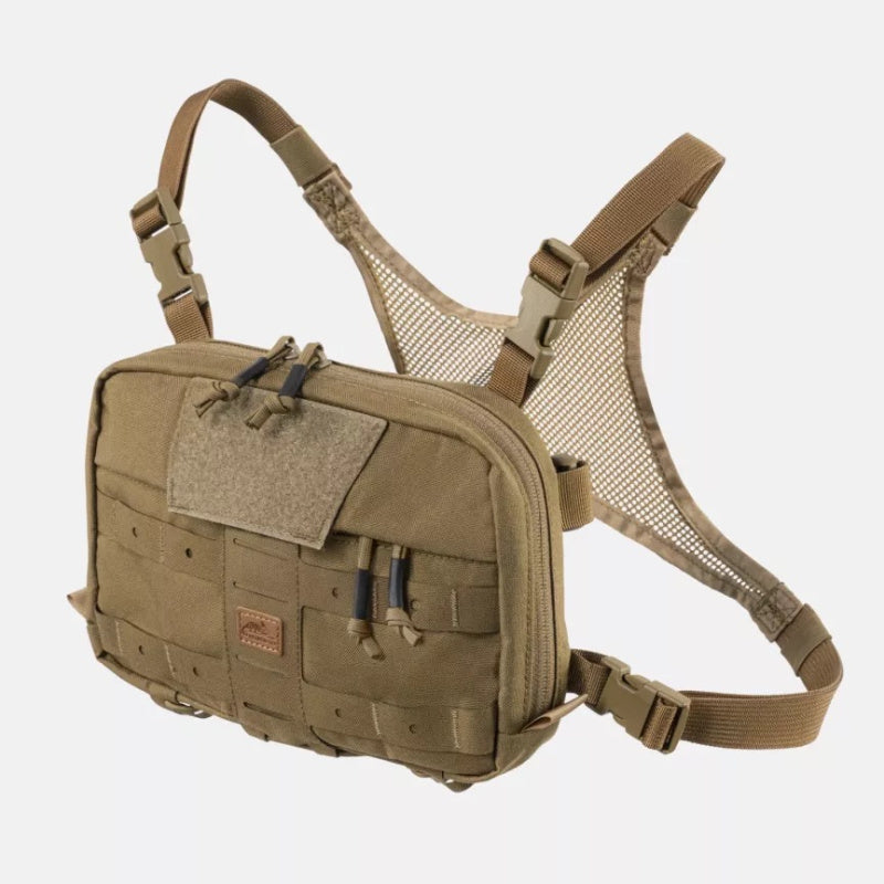 Numbat Small Chest Rig lightweight modular bushcraft EDC chest pack in coyote tan