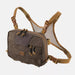 Numbat Small Chest Rig lightweight modular bushcraft EDC chest pack in Earth Brown/Clay