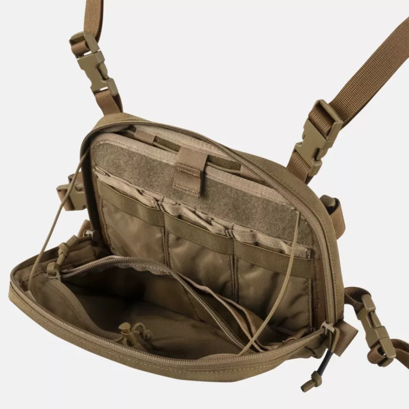 Numbat Small Chest Rig lightweight modular bushcraft EDC chest pack Open