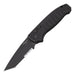 Hogue Automatic Baliista 1 EDC Knife Tanto Blade with Serrations and Safety Opened