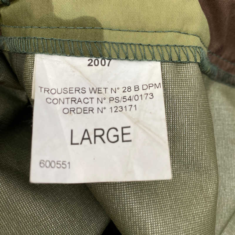 Irish DPM Waterproof Trousers Large 