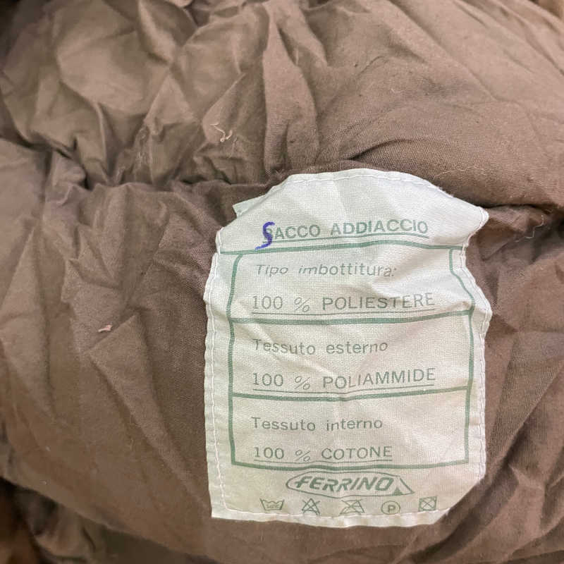 Ferrino Italian Military Sleeping Bag Tag