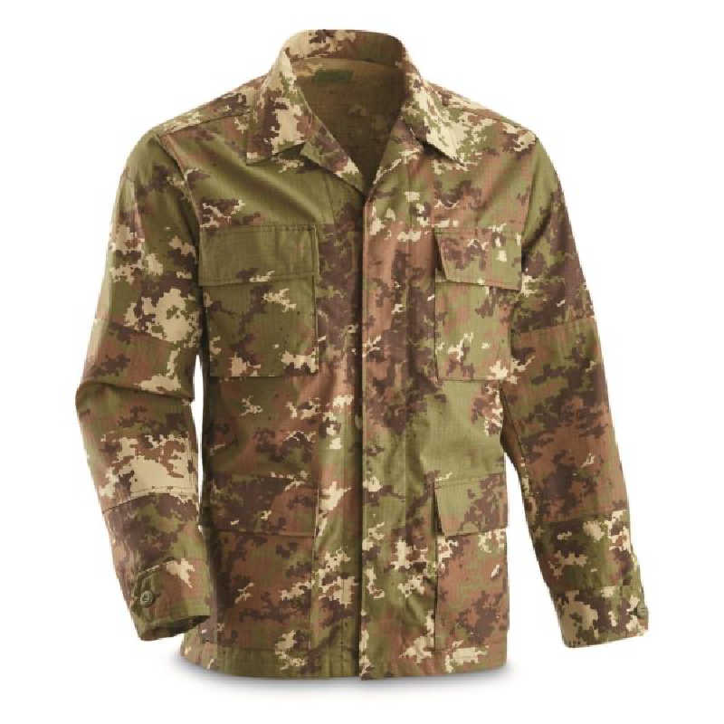 イタリア軍 実物 払下げARMY ミリタリーVegetatoヴェジェタート戦闘服 Large - Italian Esercito Army Vegetato Field Jacket Army