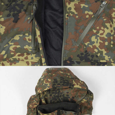 MilTec Flecktarn Softshell Jacket with hood