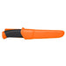 Morakniv Companion F Orange Stainless Steel closed in sheath front