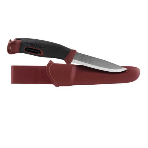 Morakniv Companion Stainless steel blade with sheath in red