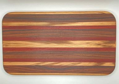 Off-Trayals Cutting Board Exotic Wood 7.25x11" Handmade