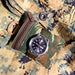 Off-Trayals Upcycled EDC Pouch Green Lizard With Watch Display 