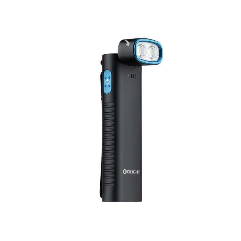 Olight Arkflex EDC Flashlight with 90 Degree Head in black