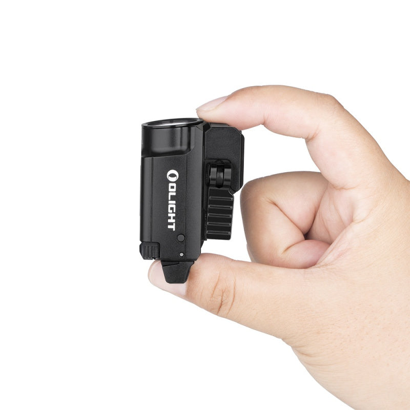 Olight Baldr RL Mini Tactical Weapon Light With Red Laser in hand