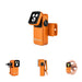 Oight Oclip 2 Pro EDC Flashlight that swivels and turns and clips in orange 