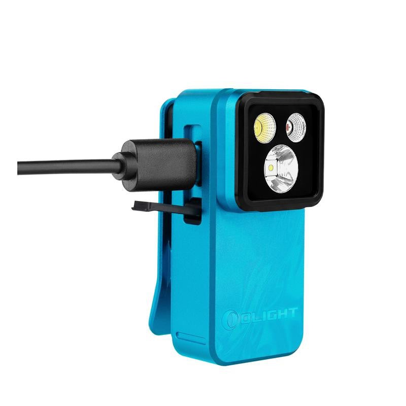 Oight Oclip 2 Pro EDC Flashlight that swivels and turns and clips USB-C charging