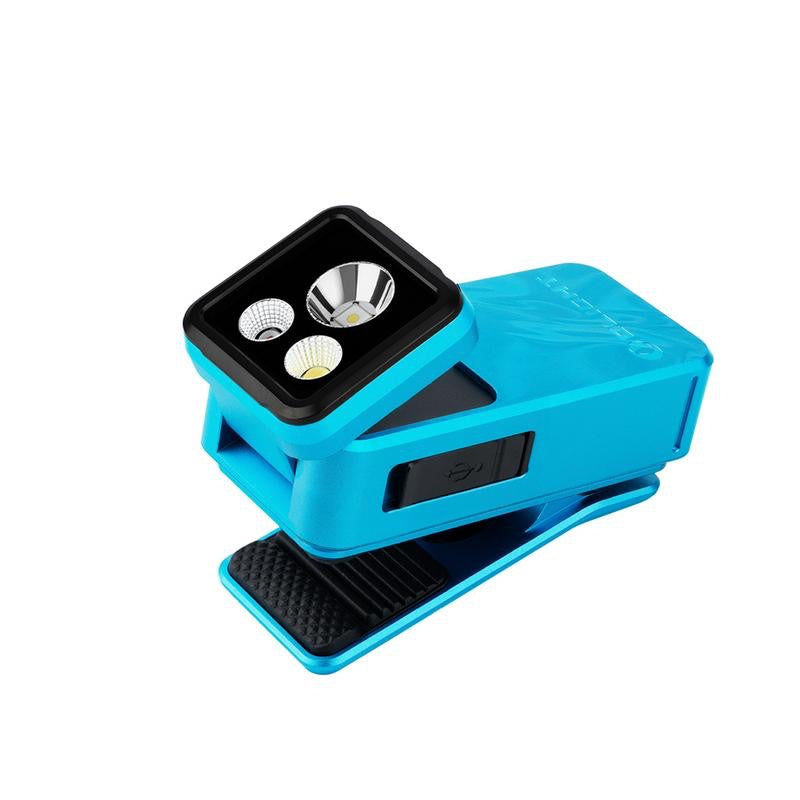 Oight Oclip 2 Pro EDC Flashlight that swivels and turns and clips laying down 