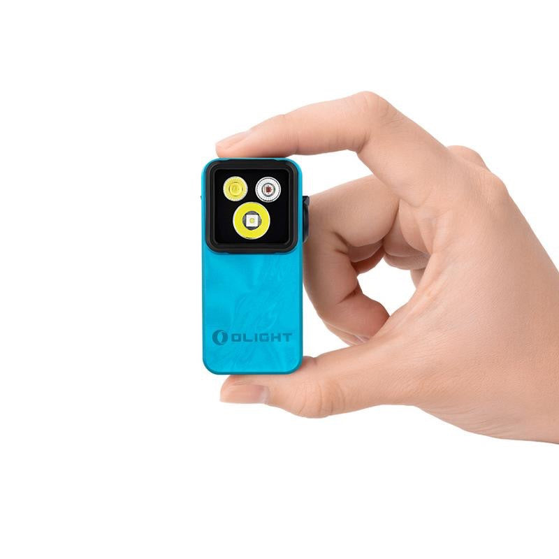 Oight Oclip 2 Pro EDC Flashlight that swivels and turns and clips in hand