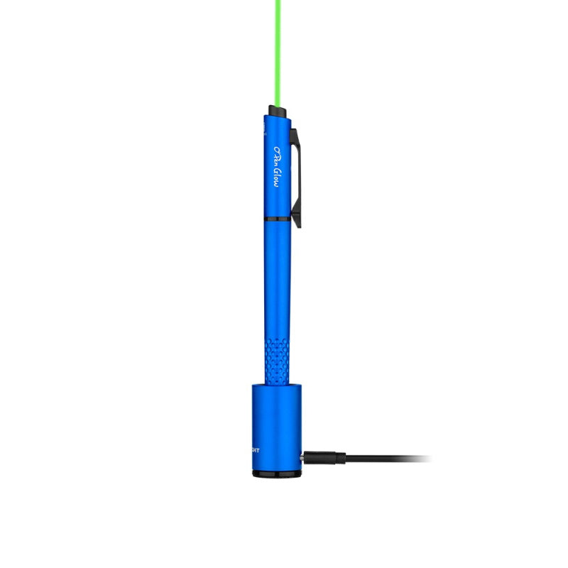 Olight Open Glow rechargeble EDC Pen Light and Laser in blue