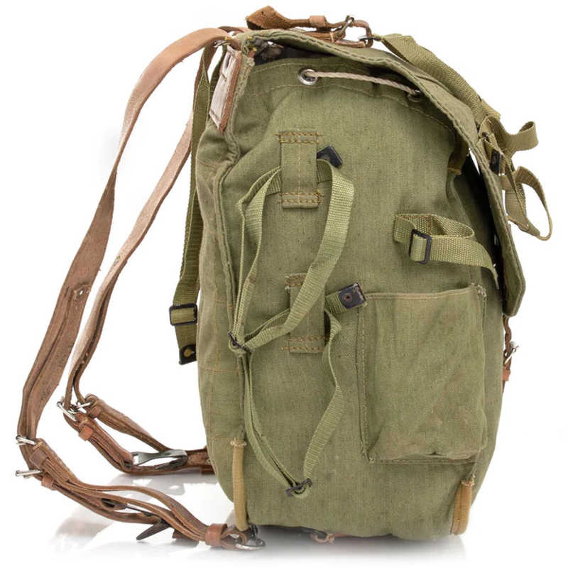 Romanian Military | Canvas Backpack with Helmet Straps