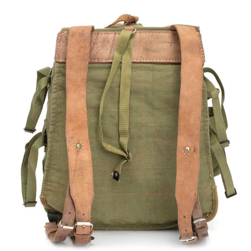 Romanian Military | Canvas Backpack with Helmet Straps