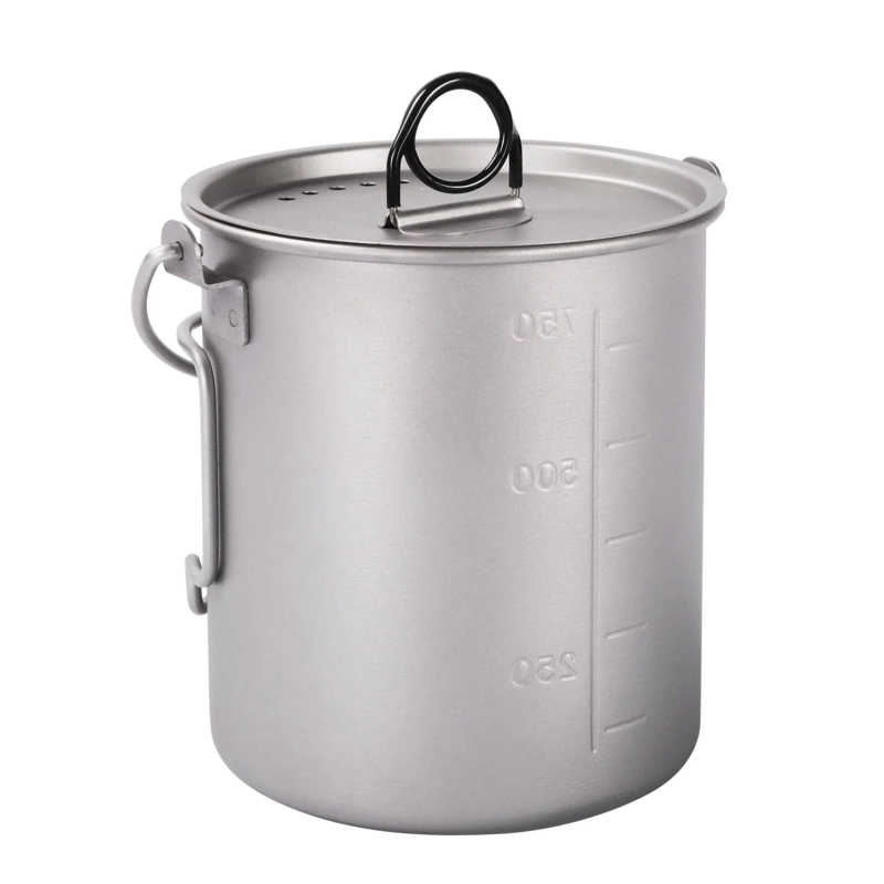 SilverAnt Titanium Bail Handle 750ml Pot with lid