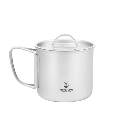 SilverAnt 400ml Titanium Cup with Lid 