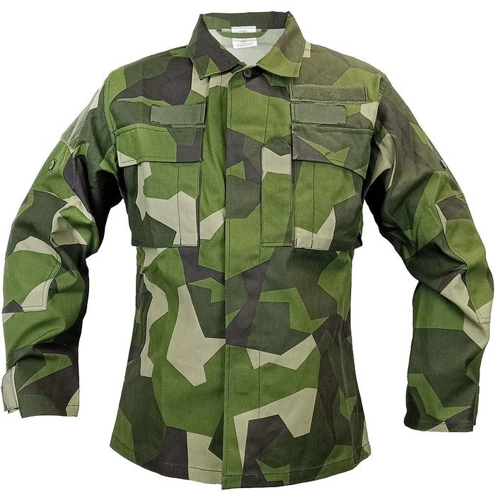 Swedish M90 Camouflage Field Shirt New Old Stock Front