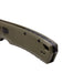 TEKTO A3 DELTA AUTOMATIC EDC KNIFE FULL SIZE G10 OD GREEN HANDLE WITH BLACK D2 TITANIUM COATED BLADE GLASS BREAKER TAIL