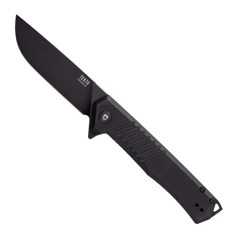 Tekto A1 Alpha Folding DC Knife Black G10 open