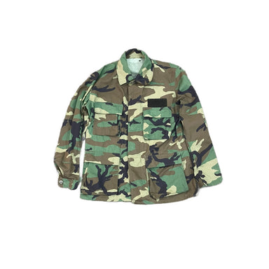 Used U.S. Issue Woodland M81 BDU Shirt Front – Military Surplus, Made in USA, Vibrant Colors