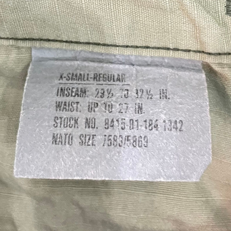 U.S. Issue Woodland M81 BDU Pants Sizing Tag– Military Surplus, Made in USA