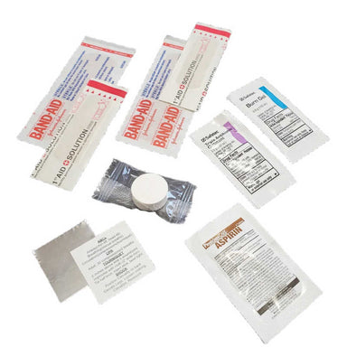 First Aid patch kit contents