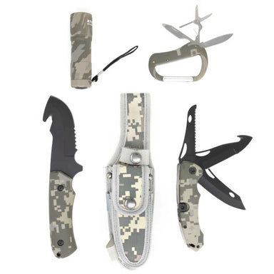 German Survival Knife kit seperated