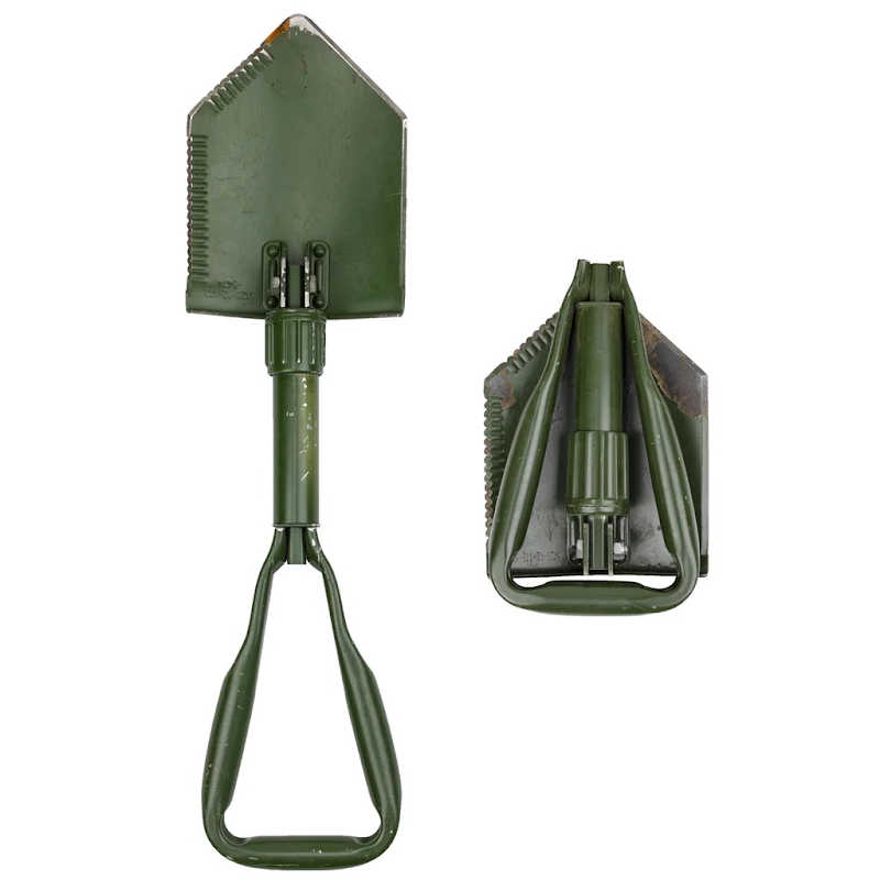 Military Surplus | Army Trifold Shovel straight and folded