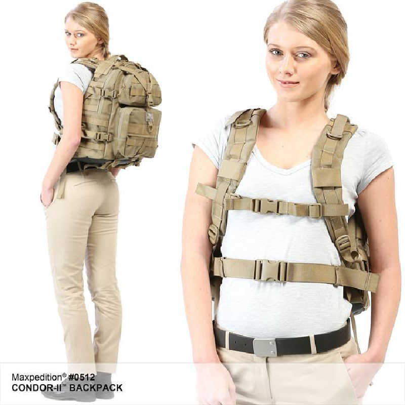 Maxpedition | CONDOR-II | BACKPACK as worn by female model