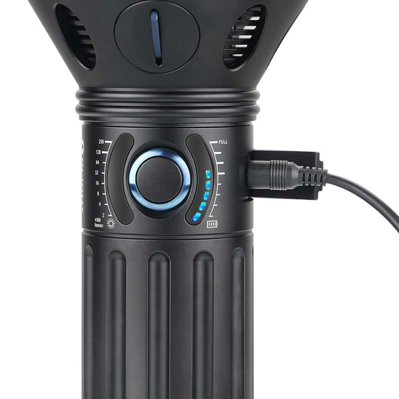 Olight | X9R Marauder Brightest Flashlight charging