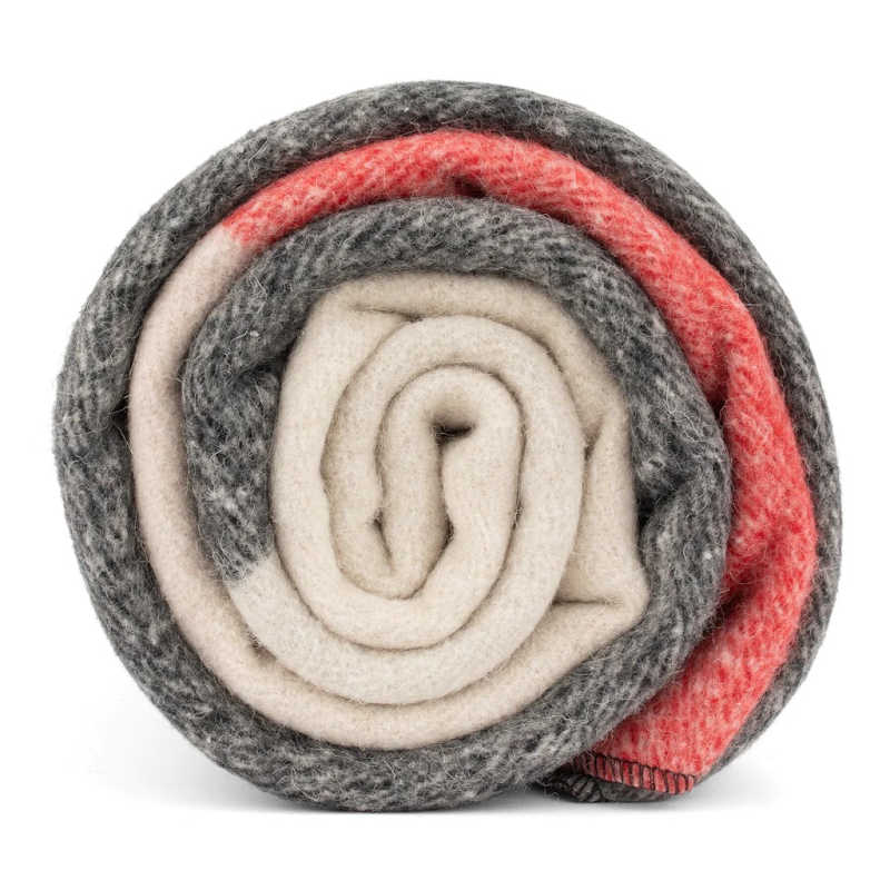 Swiss Link | Classic Wool Blanket rolled up