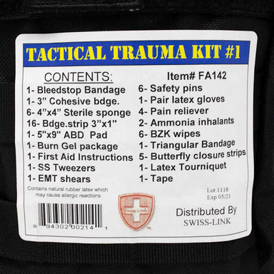 Swiss Link | Tactical Trauma Kits | inventory 