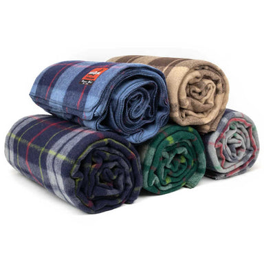 Swiss Link | Classic Wool Blankets | Plaid Multi-Color  rolled 