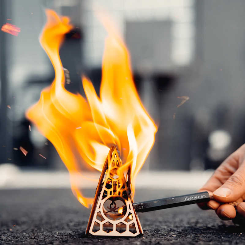 ÜBERLEBEN | Survival Cooking Bundle #5 tinder tipi on fire